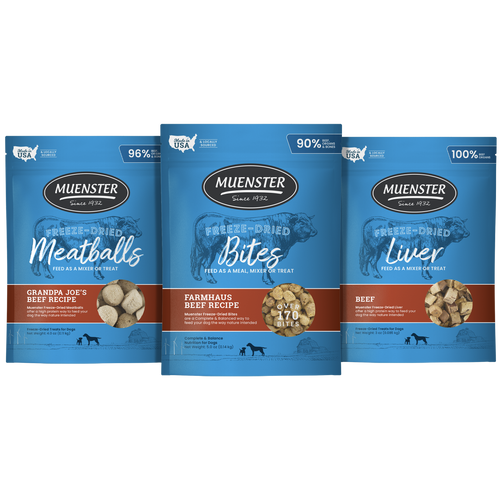 Beef Lover Treats Bundle - 3 bags of treats