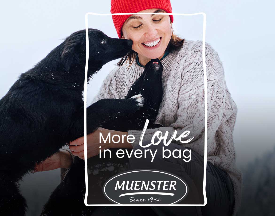 women with black labs in the snow - More Love in every bag Muenster