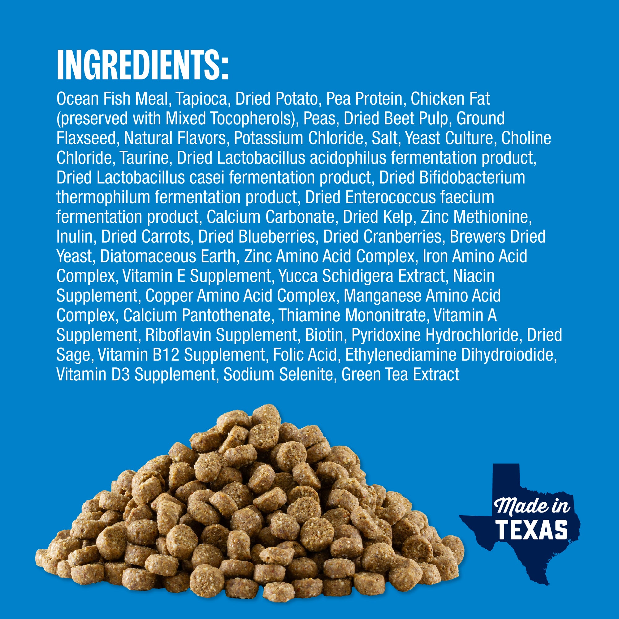 Perfect Balance Grain Free Ocean Fish dog food ingredients and kibble image