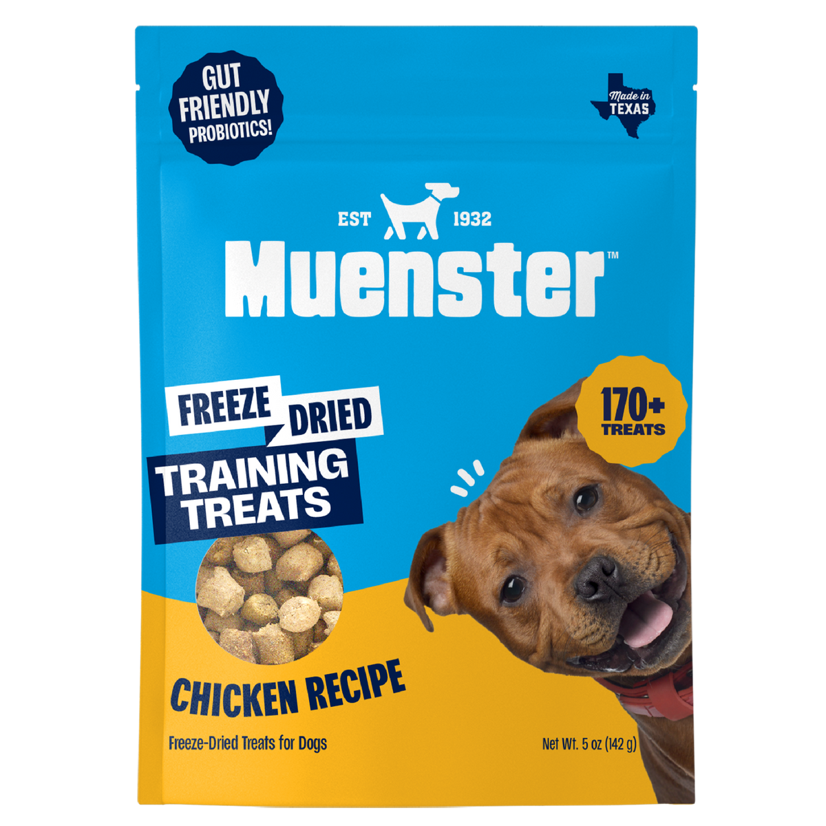 Muenster Freeze-Dried Chicken Training Treats for Dogs, 5 oz — front